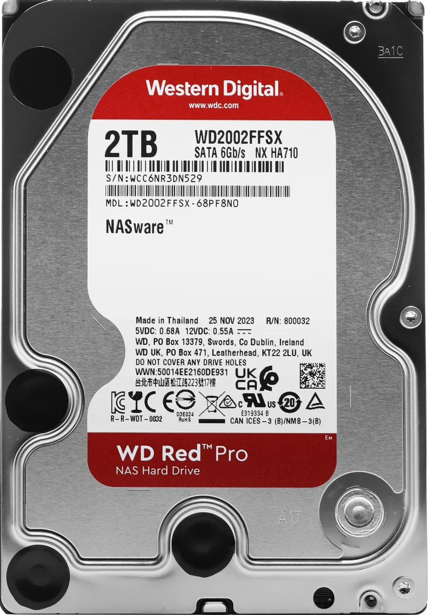 Жесткий диск 2Tb Western Digital Red Pro (WD2002FFSX)