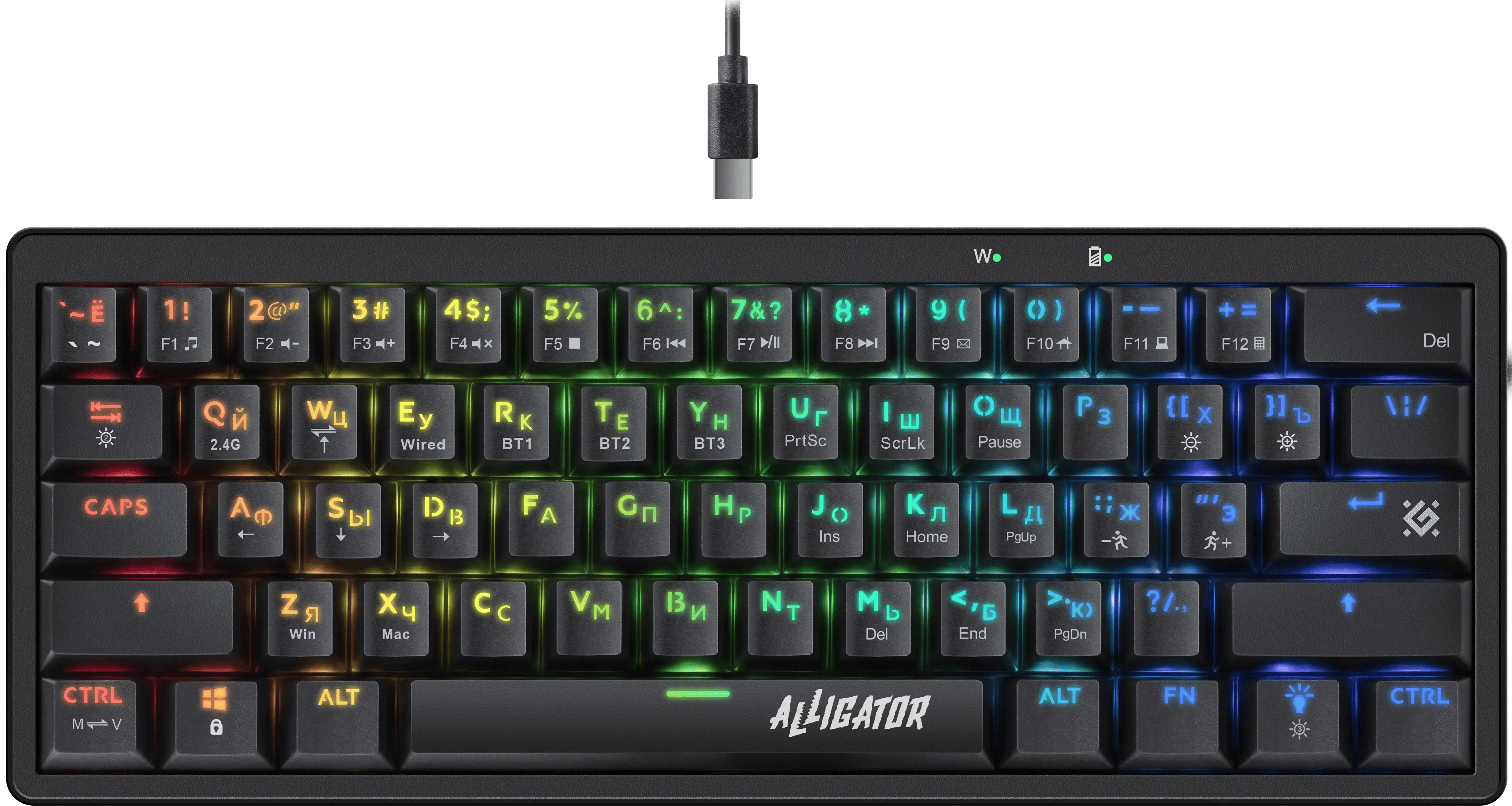 Клавиатура Defender Alligator GK-315 (черный) (45315)