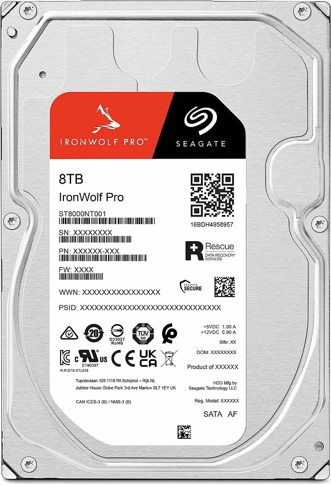 Жесткий диск 8Tb Seagate Ironwolf Pro 512E (ST8000NT001)