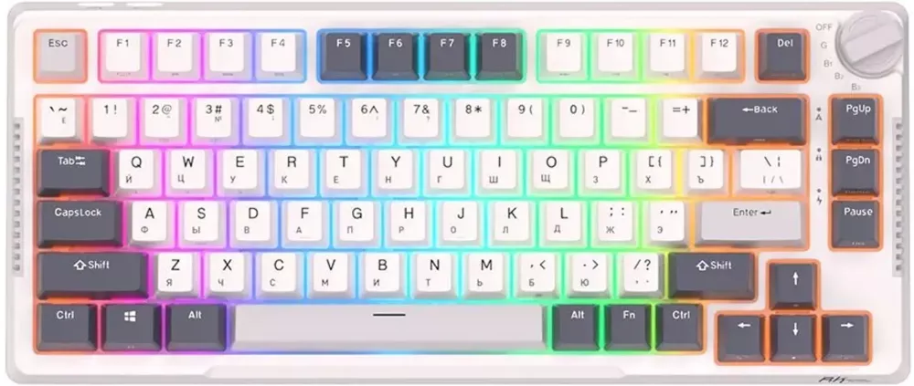 Клавиатура Royal Kludge RK-H81 RGB White Night (RK Blue)