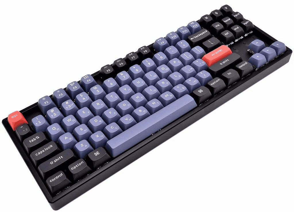 Клавиатура Keychron K8 Pro RGB (K8P-J2-RU) (Gateron G pro Blue Switch) серый/черный