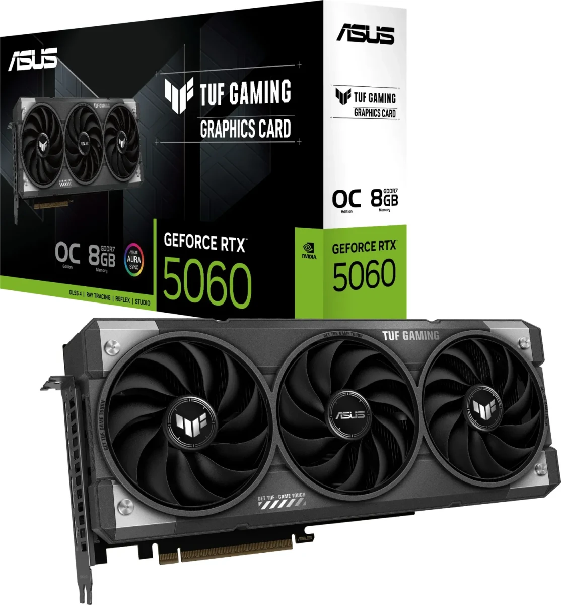 Видеокарта Asus RTX 5060 TUF Gaming OC Edition 8Gb (TUF-RTX5060-O8G-GAMING)