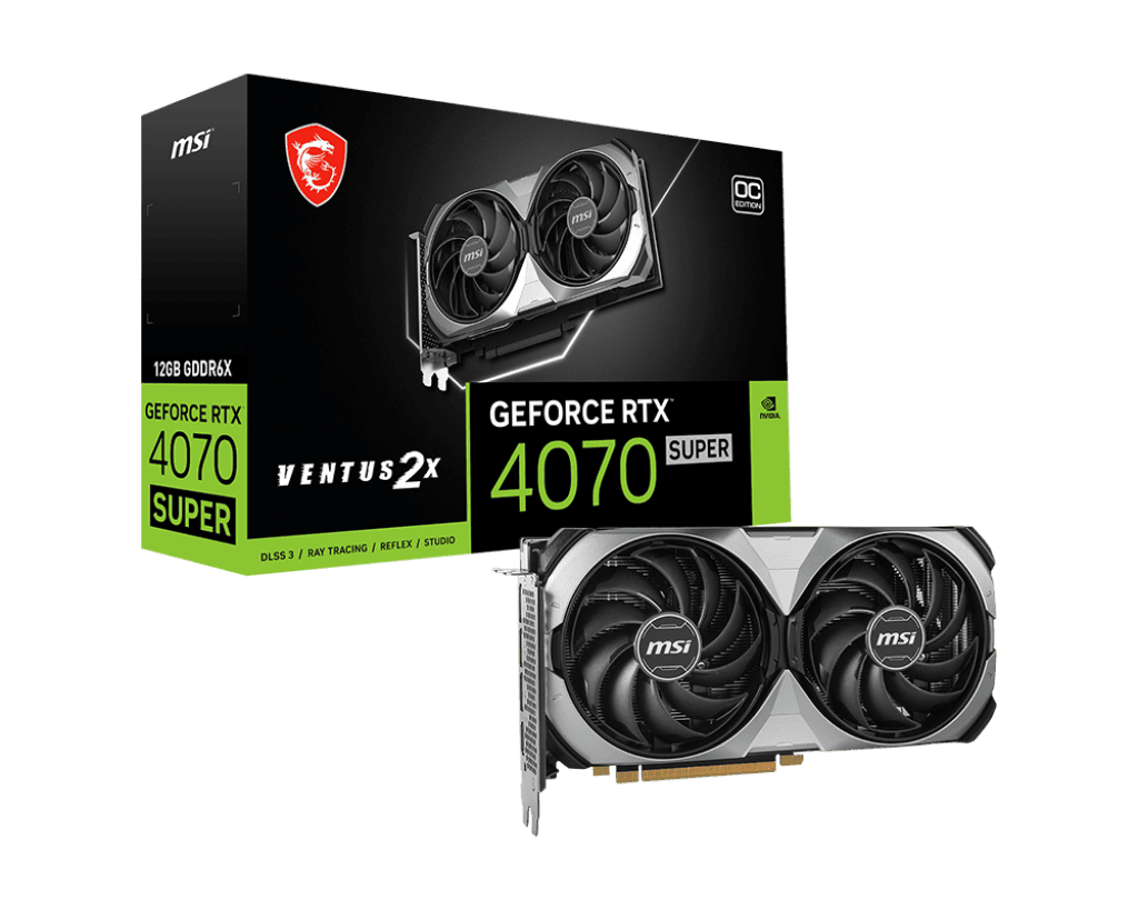 Видеокарта MSI RTX 4070 Super (RTX 4070 Super 12G VENTUS 2X OC)