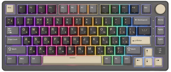 Клавиатура Royal Kludge RK-M75 RGB (Phantom, RK Silver)