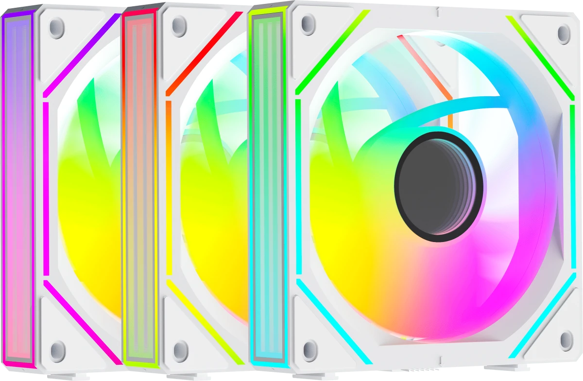 Набор вентиляторов Ocypus Gamma F12 UNI WH ARGB 3 IN 1 (Gamma-F12-WH3AM00U-GL)