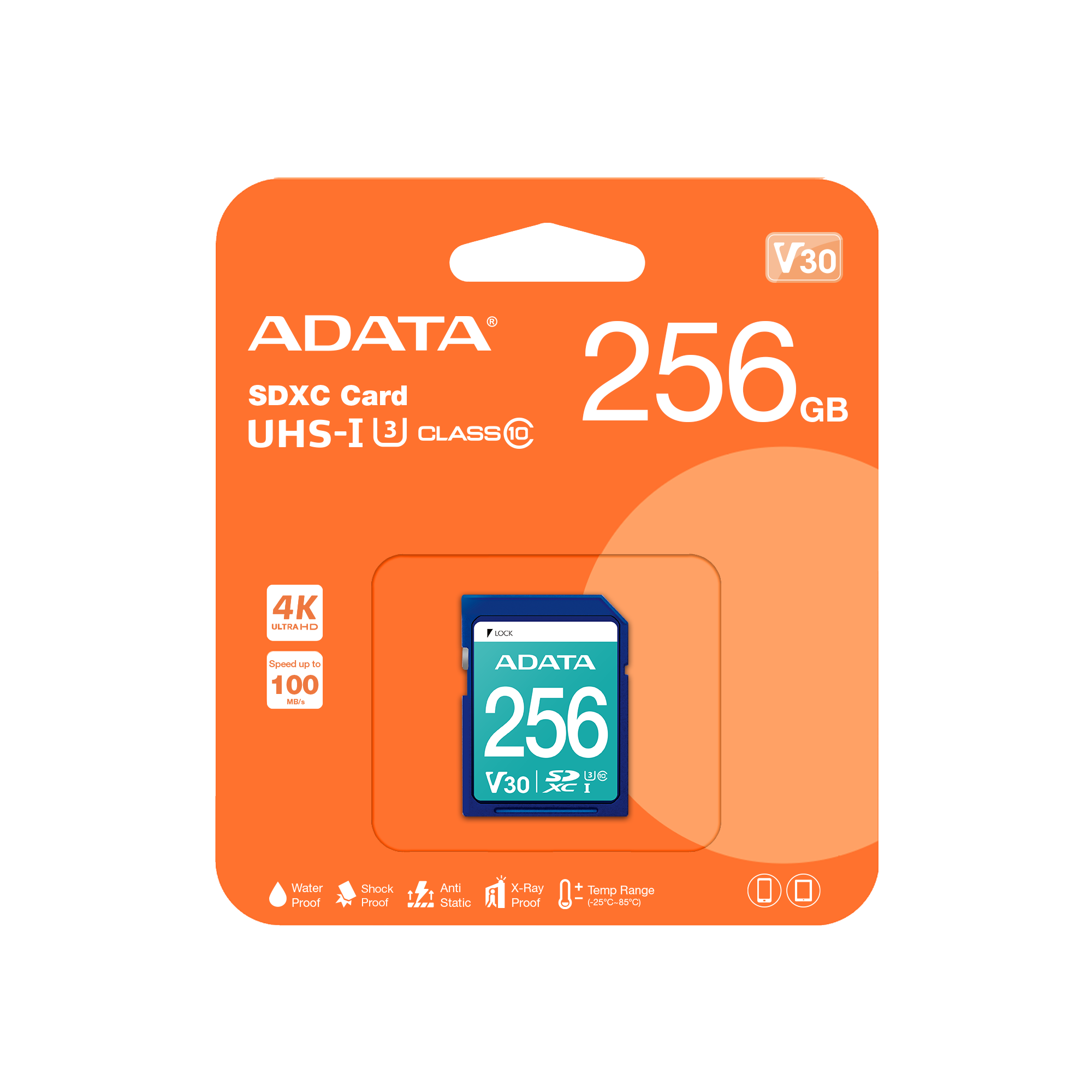 Карта памяти 256Gb ADATA Premier Pro (ASDX256GUI3V30S-R)
