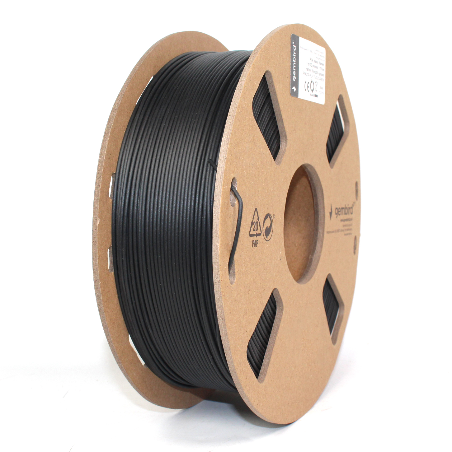 Филамент Gembird 3DP-PLA1.75-02-CARBON