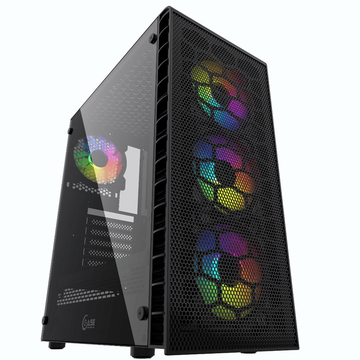 Корпус Powercase Mistral Z4С Mesh LED (CMIZ4C-L4)