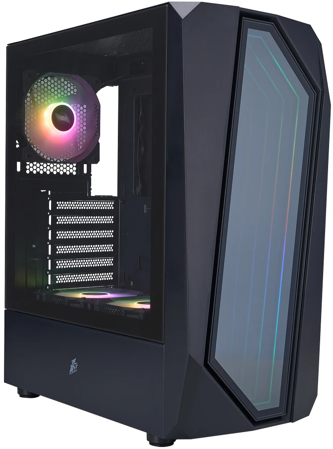 Корпус 1stPlayer INFINITE SPACE IS6 Black (IS6-BK-2F7R-1F7)