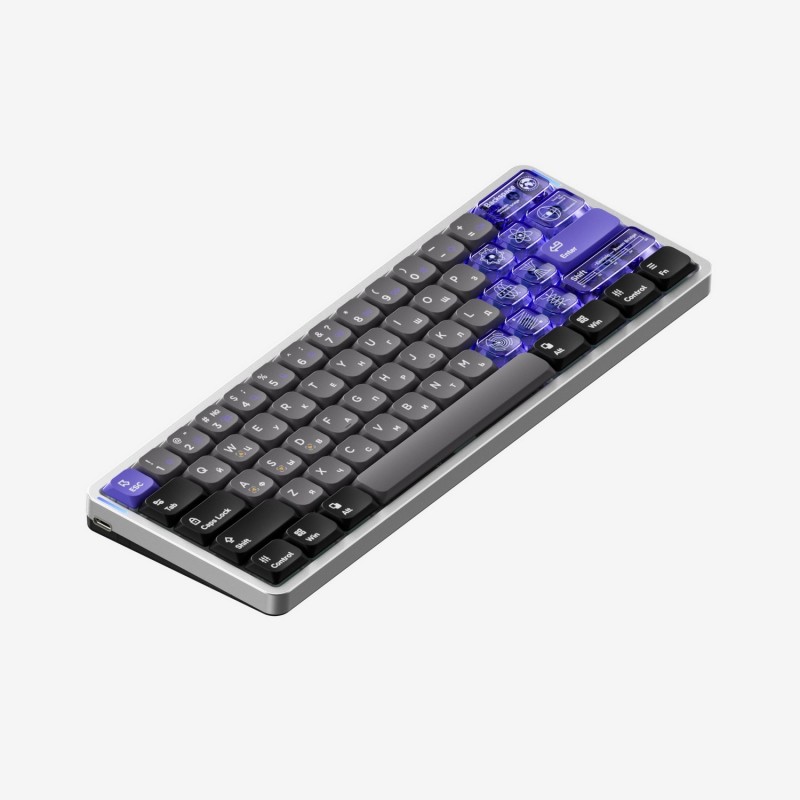 Клавиатура беспроводная NuPhy Air60 HE Low-Profile Magnetic Jade Pro Switch (Air60HE-SS-JPRO)