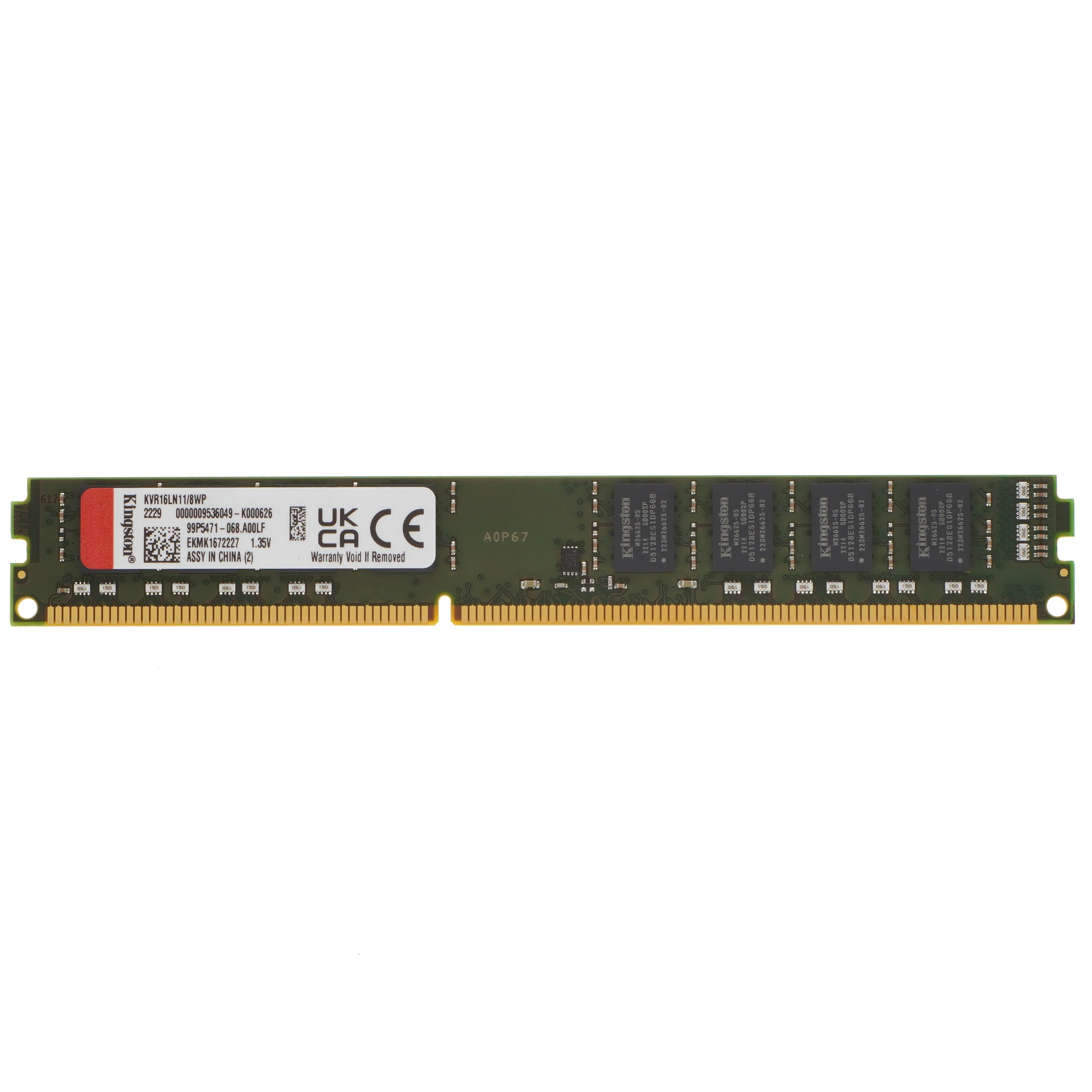 Модуль памяти 8Gb Kingston KVR16LN11/8WP