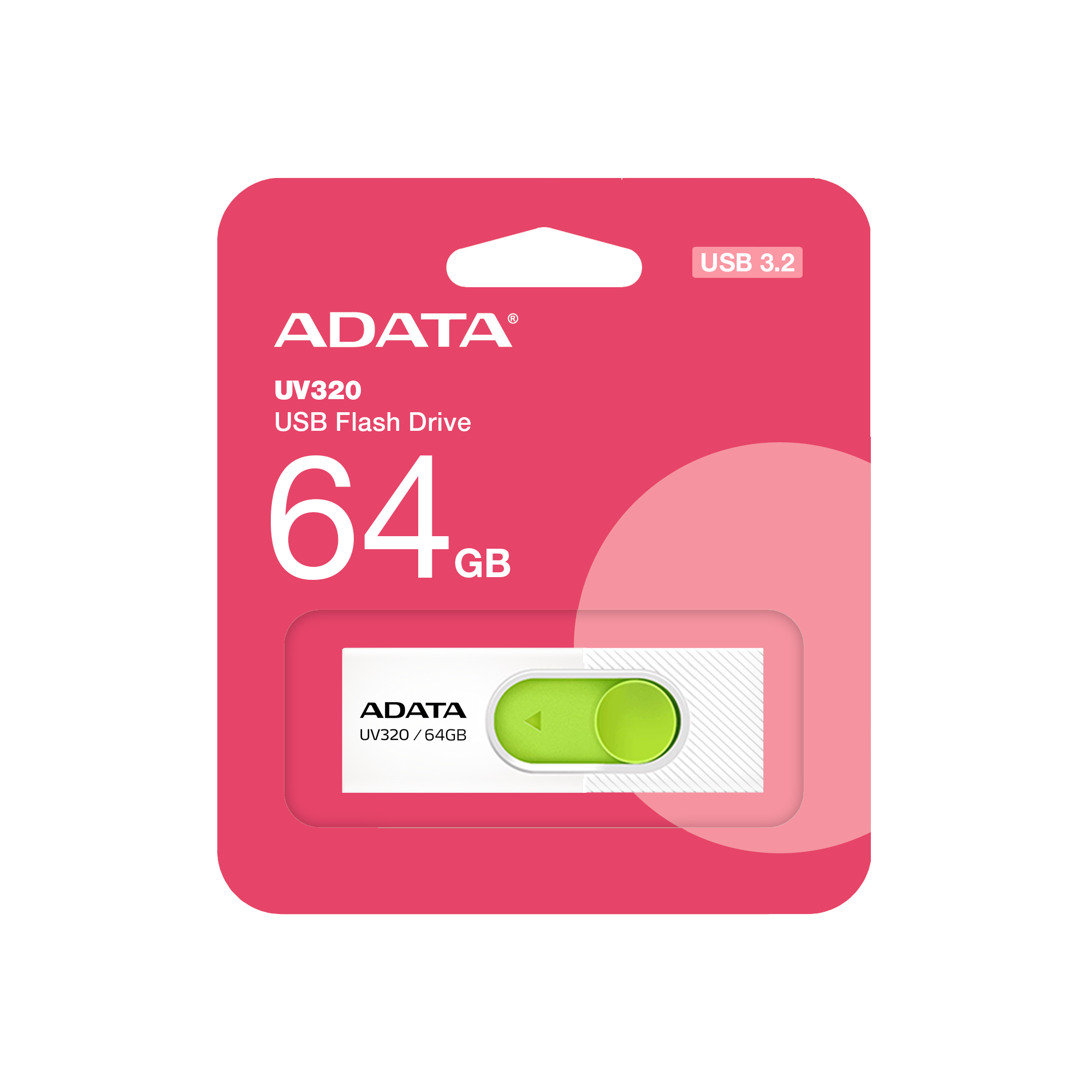 Usb flash disk 64Gb ADATA UV320 (AUV320-64G-RWHGN)