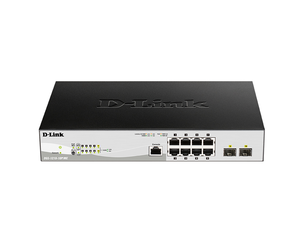 Коммутатор D-Link DGS-1210-10P/ME/B1A