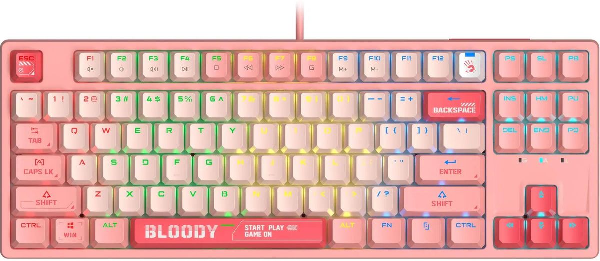 Клавиатура A4Tech Bloody S87 ENERGY PINK