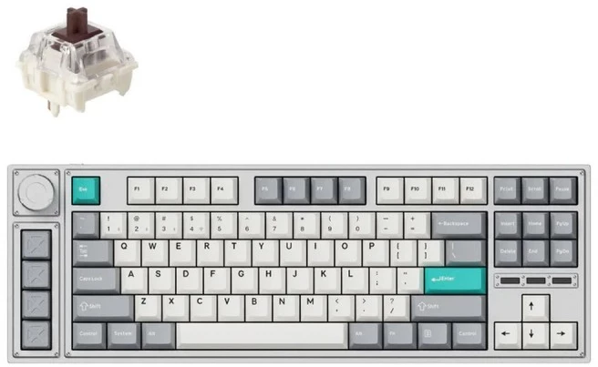 Клавиатура Keychron QMK Lemokey L3 RGB (Gateron Jupiter Brown Switch) (L3-X3-RU)