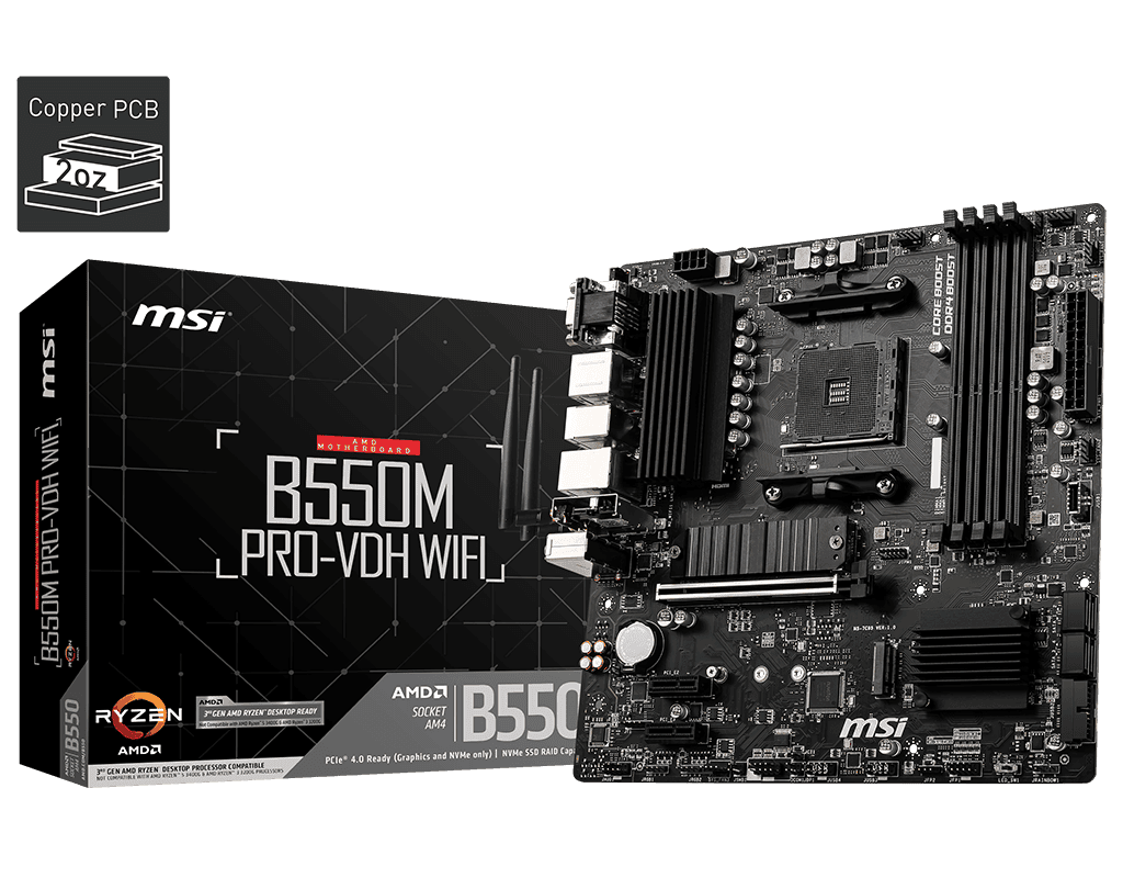 Материнская плата MSI B550M Pro-VDH WiFi