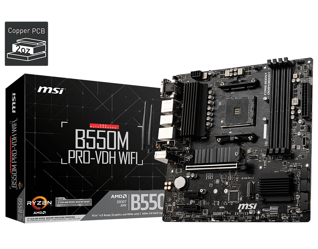 Материнская плата MSI B550M Pro-VDH WiFi