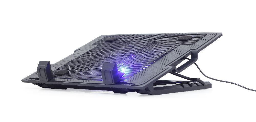 Подставка для ноутбука Gembird NBS-1F17T-01 (17", USB, 1xFan 150mm, Led)