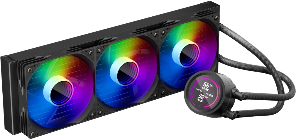 Система водяного охлаждения охлаждения 1stPlayer TS4 360 Black ARGB (TS4-360-BK)