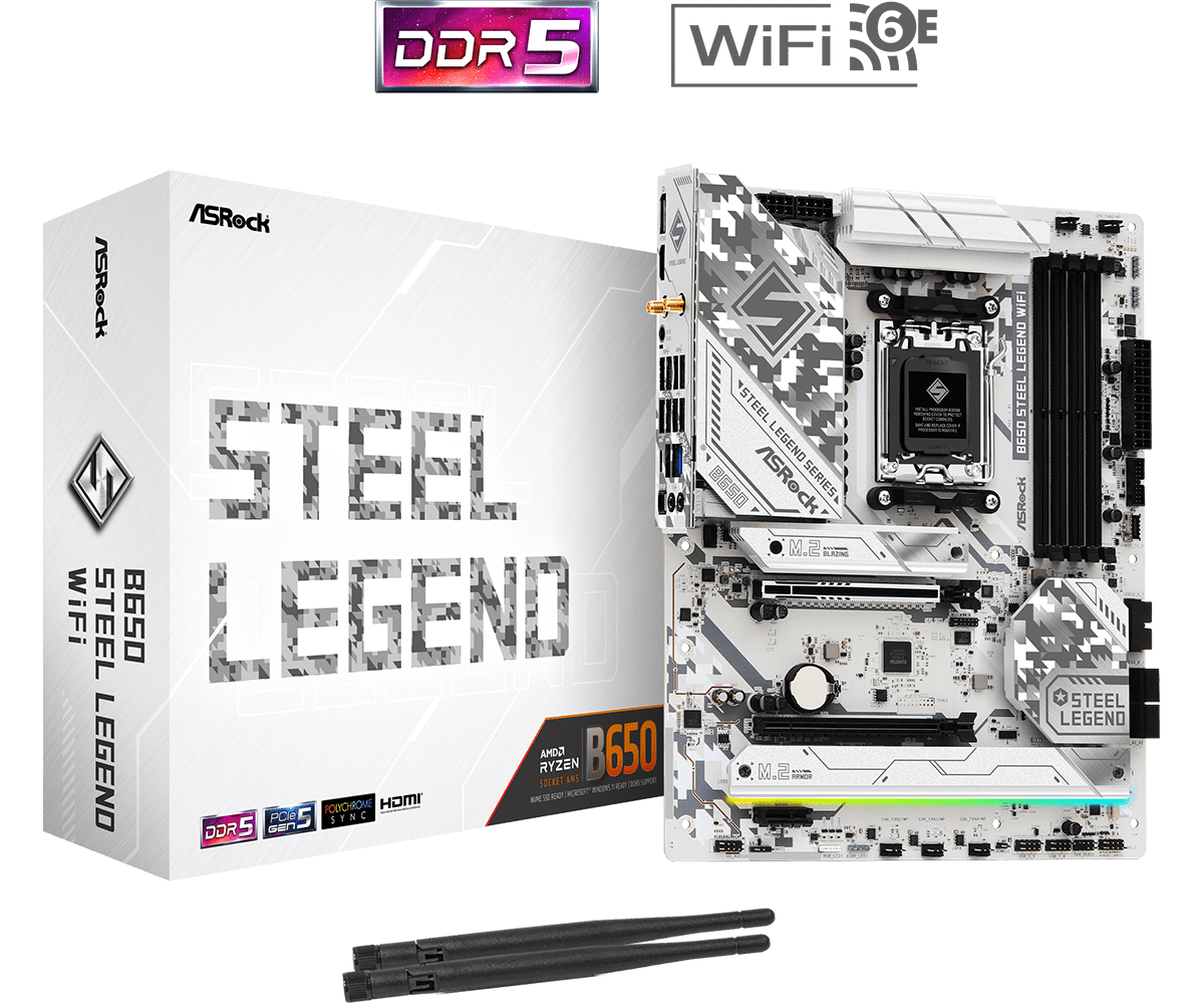 Материнская плата AsRock B650 Steel Legend WiFi