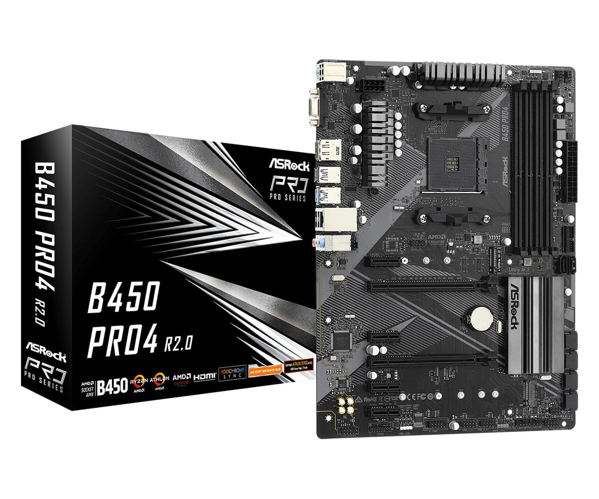 Материнская плата AsRock B450 Pro4 R2.0