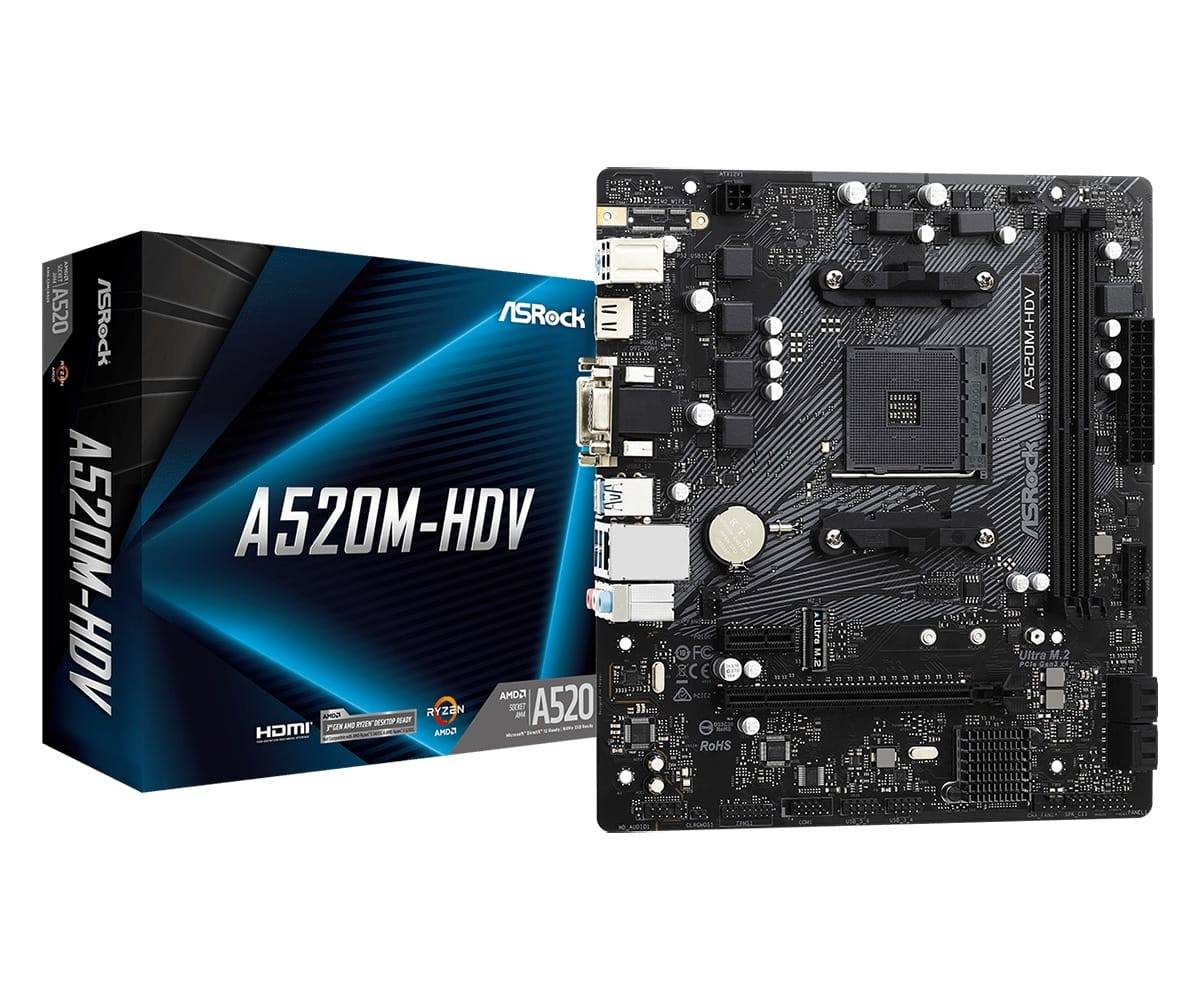 Материнская плата ASRock A520M-HDV