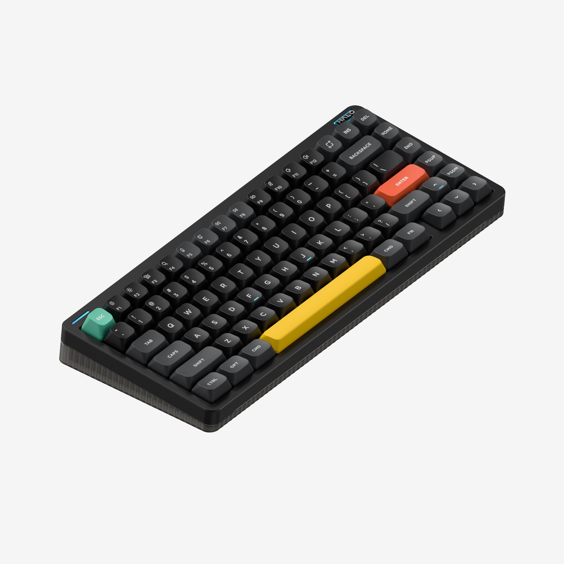 Клавиатура Nuphy Halo75 V2 Obsidian Black (Silent Red Clear-Top Switch) (Halo75v2-OB-31)