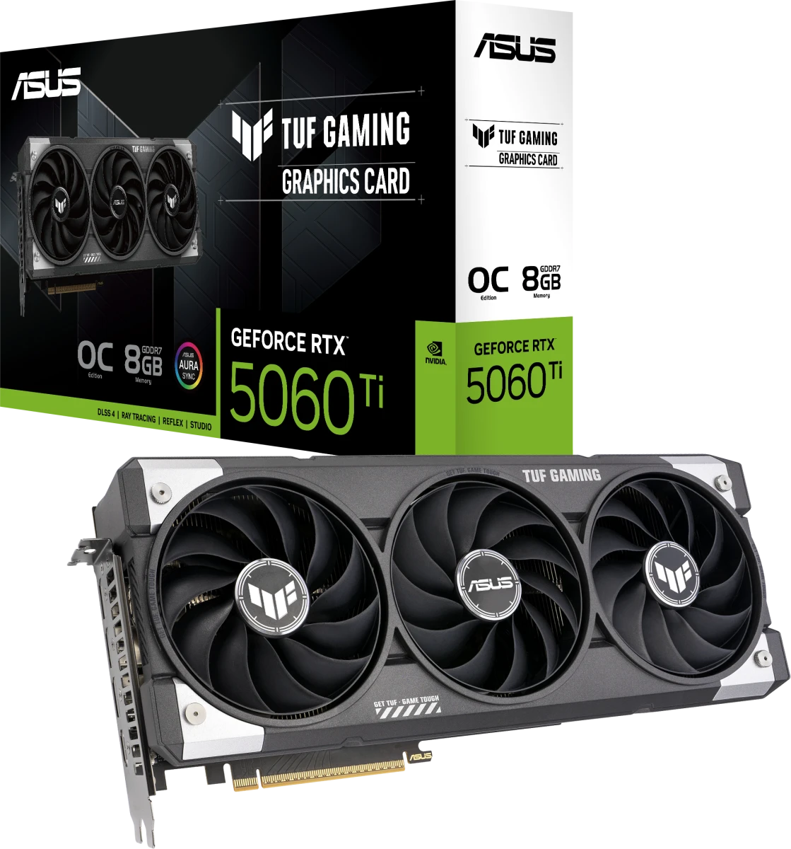 Видеокарта Asus RTX 5060Ti TUF Gaming OC Edition 8G (TUF-RTX5060TI-O8G-GAMING)