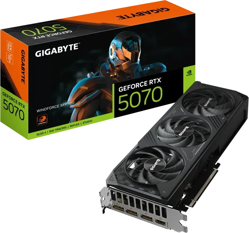 Видеокарта Gigabyte RTX 5070 Windforce SFF 12G (GV-N5070WF3-12GD)