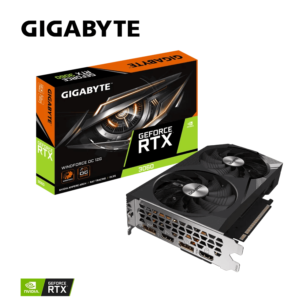 Видеокарта Gigabyte RTX 3060 Windforce OC 12G (GV-N3060WF2OC-12GD 2.0)