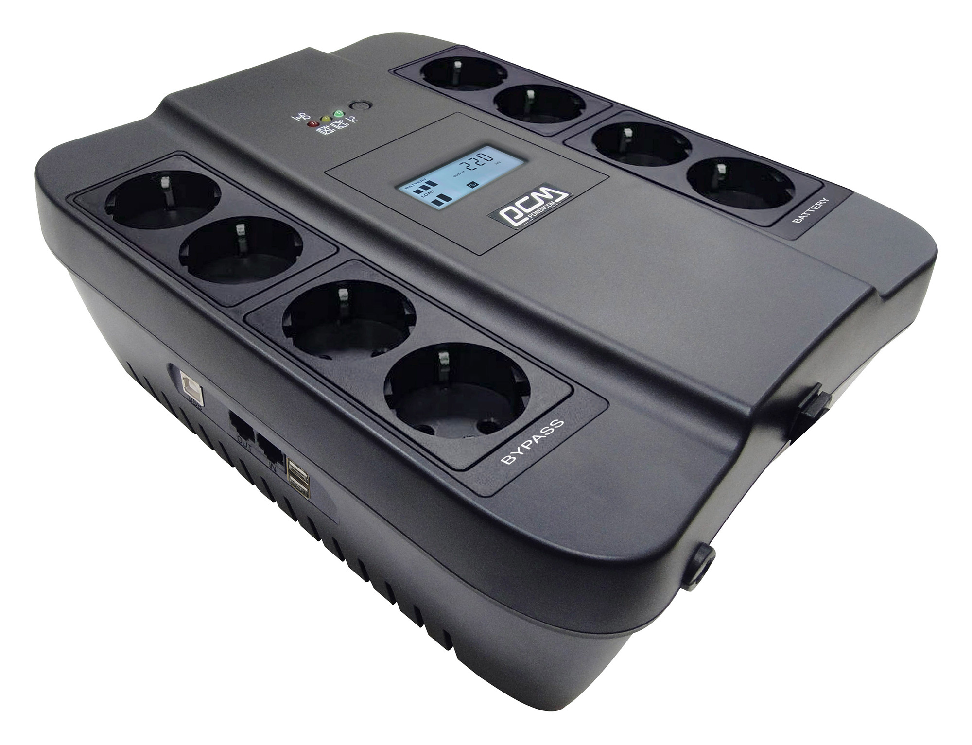 Источник бесперебойного питания 550VA Powercom Spider SPD-550U LCD USB