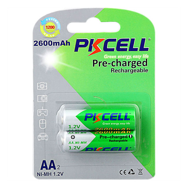 Аккумуляторы PKCELL NI-MH RTU AA2600-2B