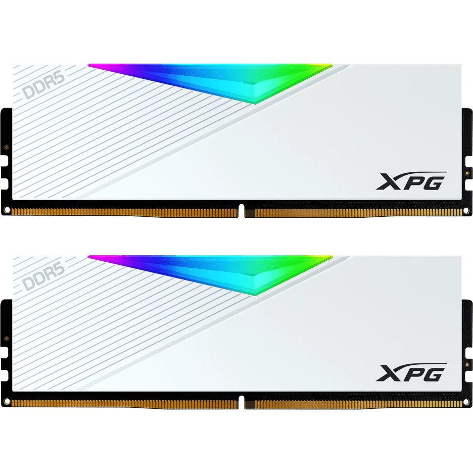 Модуль памяти 32Gb (2*16Gb) ADATA XPG Lancer RGB White (AX5U7200C3416G-DCLARWH)