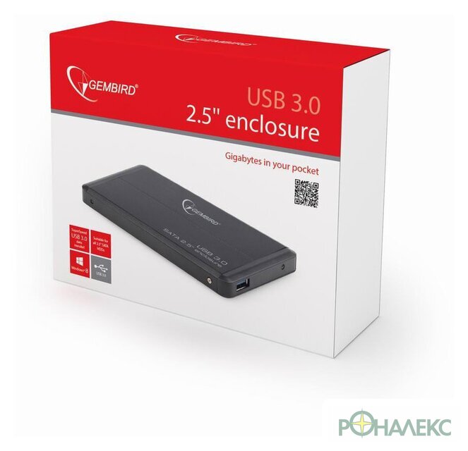 Бокс для накопителей 2.5" Gembird EE2-U3S-2 - фото3