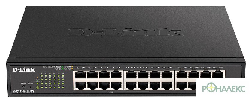 Настраиваемый коммутатор D-Link DGS-1100-24PV2/A3A - фото