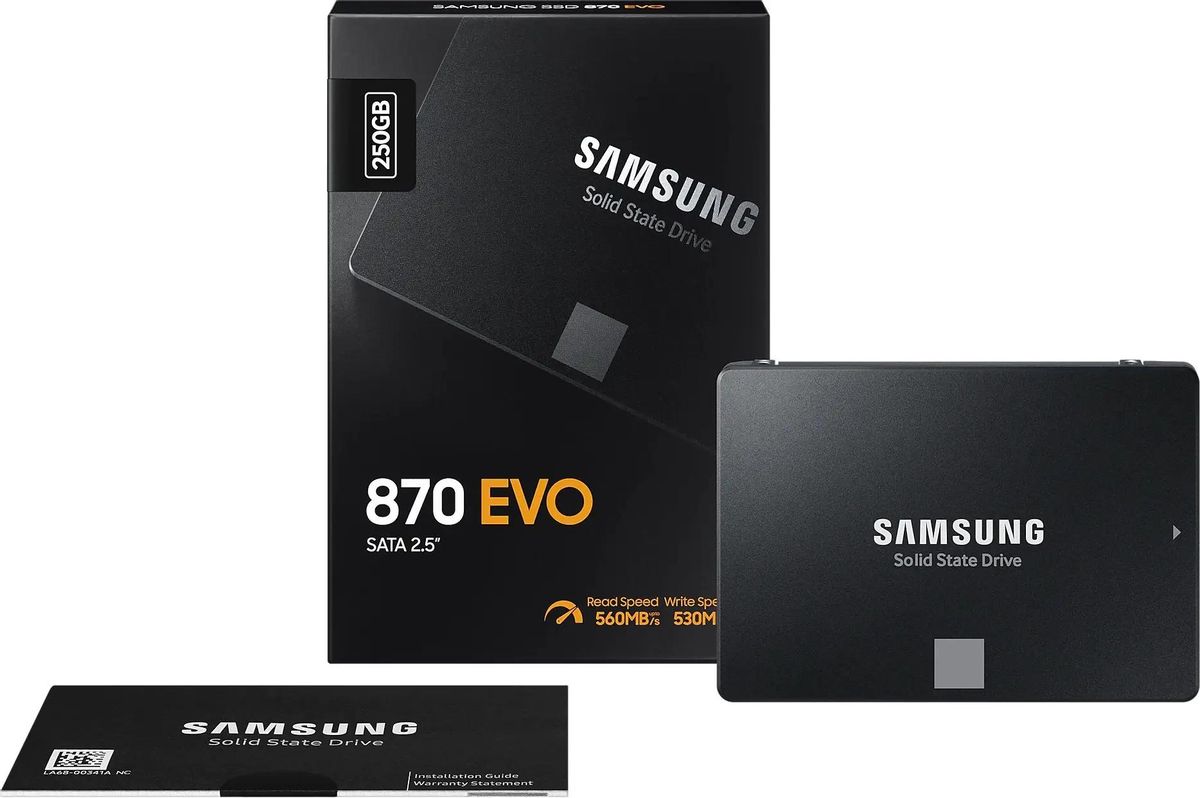 Жесткий диск SSD 250Gb Samsung 870 Evo (MZ-77E250B/KR)