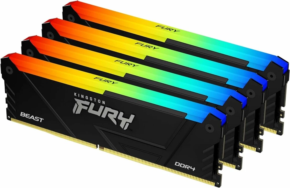 Модуль памяти 32Gb (4*8Gb) Kingston FURY Beast RGB (KF436C17BB2AK4/32)