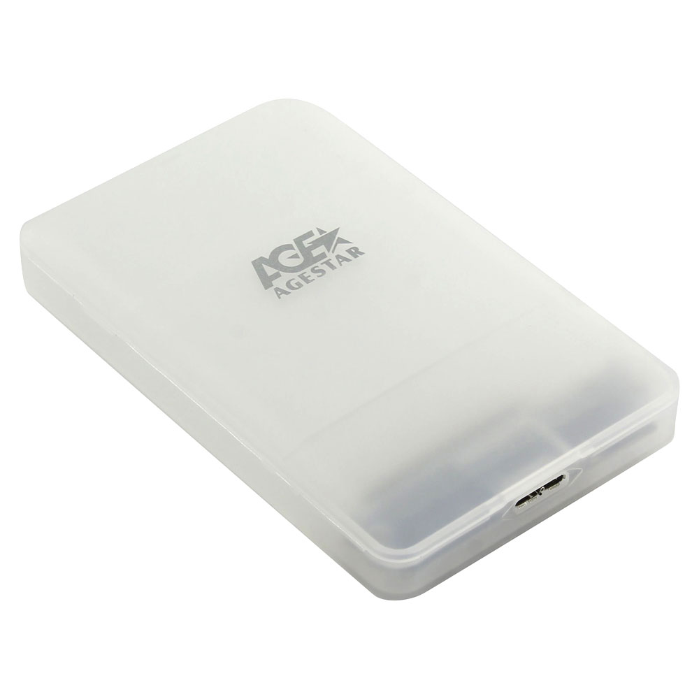 Бокс для внешнего подключения hdd AgeStar 3UBCP3 (белый)