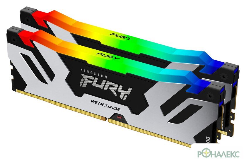 Оперативная память Kingston FURY Renegade RGB 2x16ГБ DDR5 6400МГц KF564C32RSAK2-32 - фото