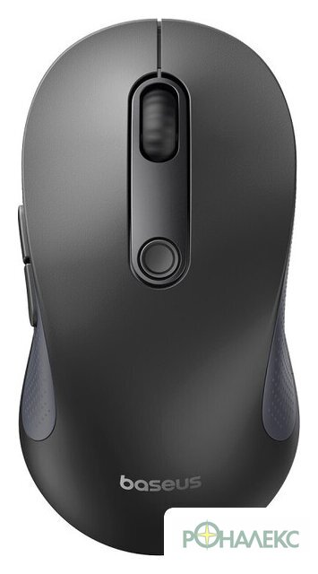 Мышь Baseus F02 Ergonomic Wireless Mouse (черный, без батарейки в комплекте) - фото