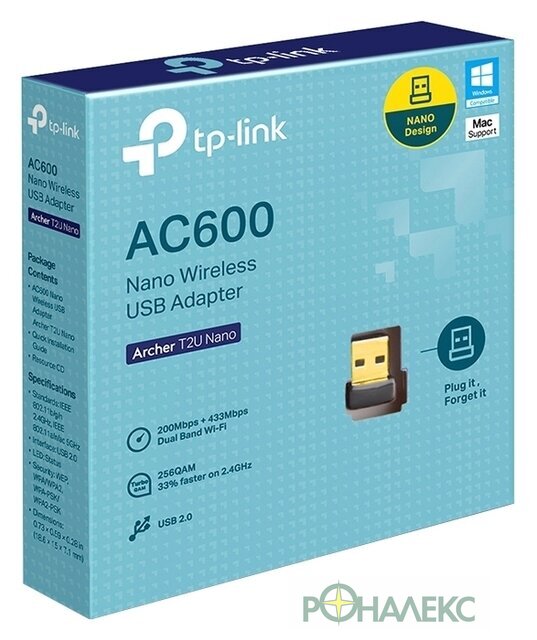 Wi-Fi адаптер TP-Link Archer T2U Nano - фото3