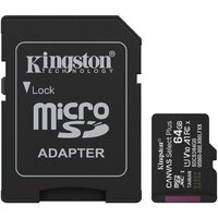 Карта памяти Kingston Canvas Select Plus microSDXC 64GB SDCS3/64GB (с адаптером)