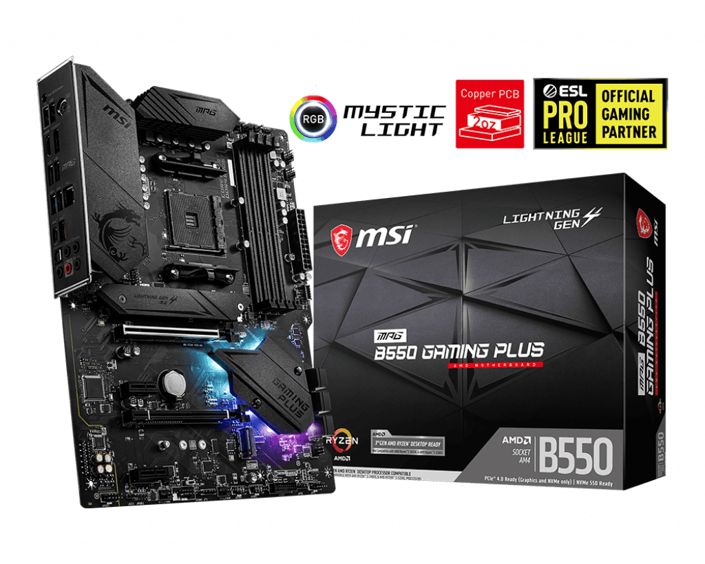 Материнская плата MSI MPG B550 GAMING PLUS- фото