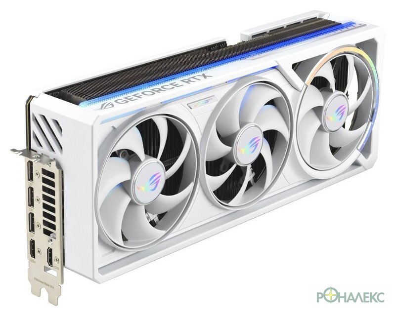Видеокарта ASUS ROG Astral GeForce RTX 5080 16GB GDDR7 White OC Edition ROG-ASTRAL-RTX5080-O16G-WHITE - фото