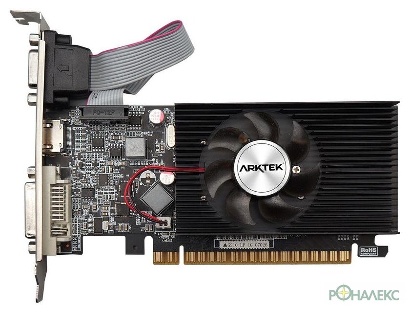 Видеокарта Arktek GeForce GT210 1GB DDR3 AKN210D3S1GL1 - фото