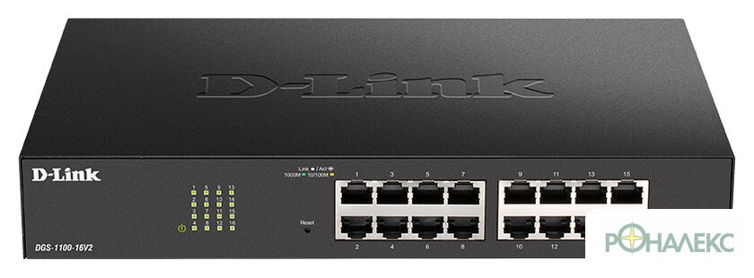 Настраиваемый коммутатор D-Link DGS-1100-16V2/A2A - фото