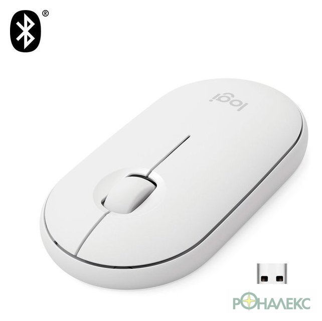 Мышь Logitech M350 Pebble (белый) - фото2