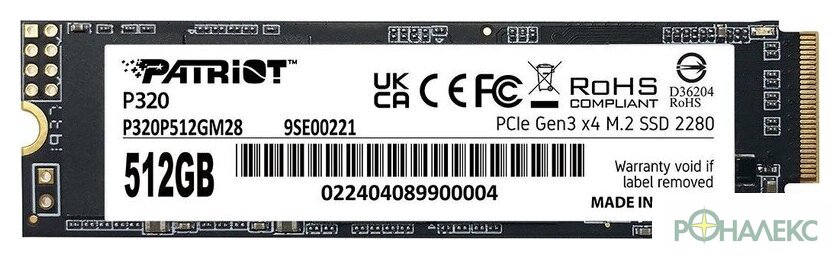 SSD Patriot P320 512GB P320P512GM28 - фото