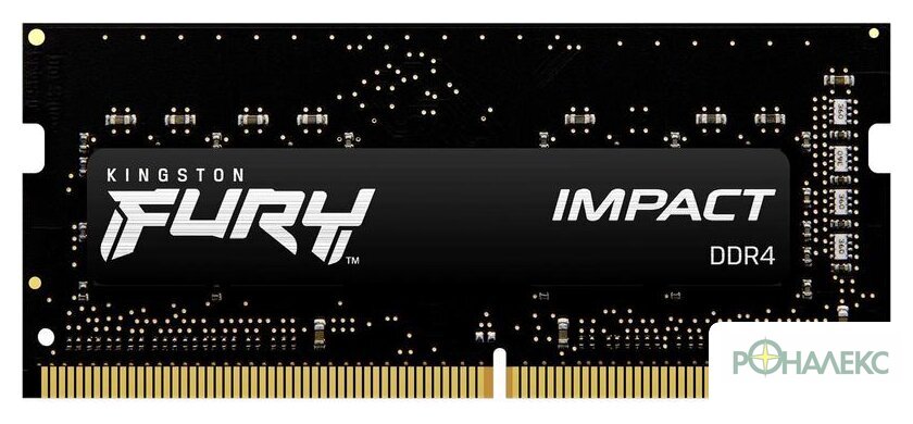 Оперативная память Kingston FURY Impact 2x8GB DDR4 SODIMM PC4-25600 KF432S20IBK2/16 - фото3