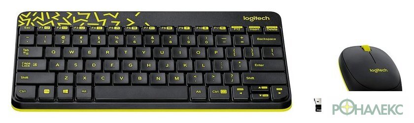 Офисный набор Logitech MK240 Nano 920-008198 (черный) - фото2